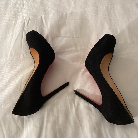 Christian Louboutin Black Suede Pumps - Picture 9 of 11